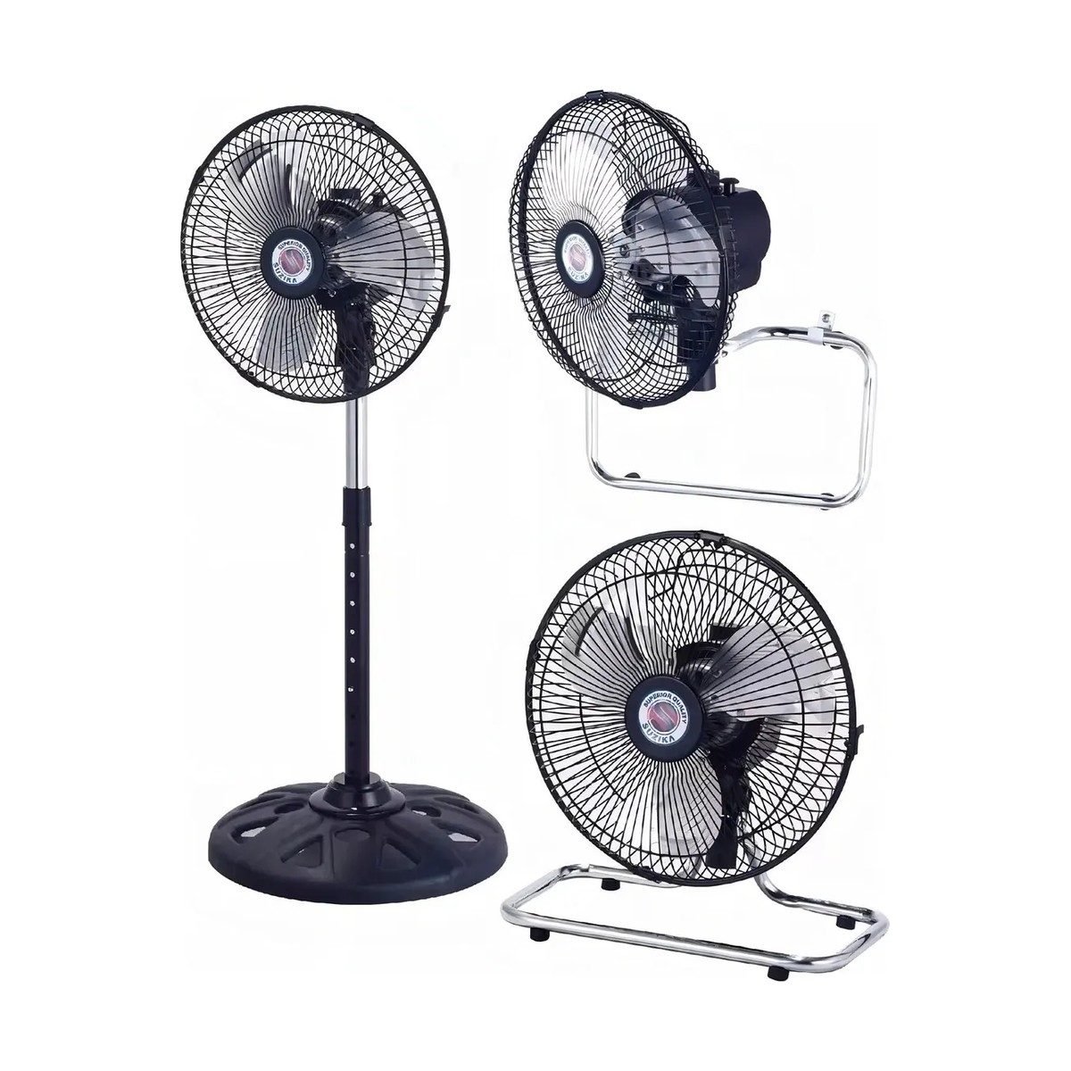 Ventilador 3 en 1 de 10" HDH15 · Pared, mesa y pie · 40 W