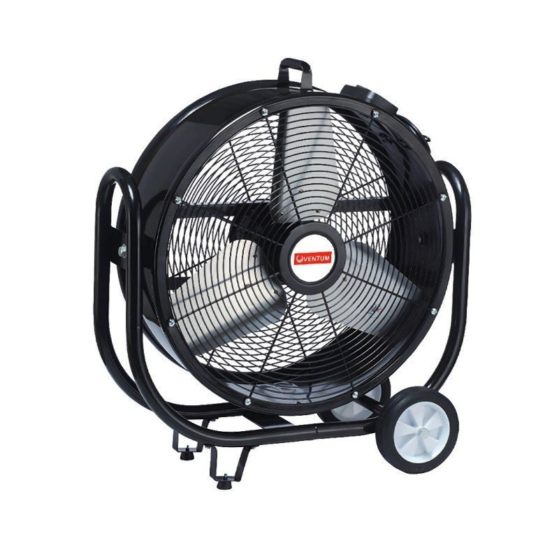 Ventilador industrial móvil de tambor Ventum 24" con ruedas