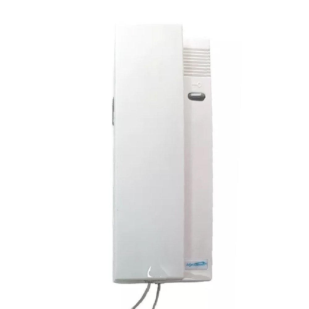 Citófono Hycomm HY-101 de un solo botón para consolas a 2 hilos · Blanco
